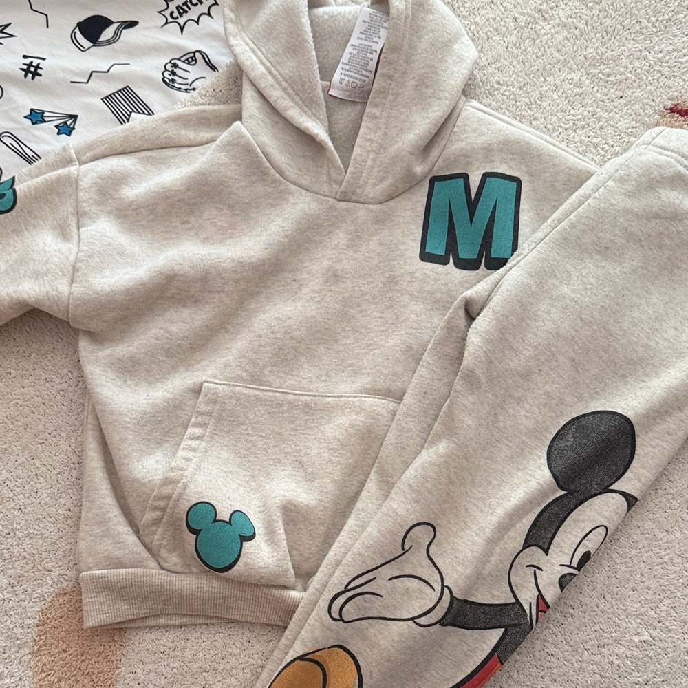 Disney Gray Hoodie with Mickey Mouse Design